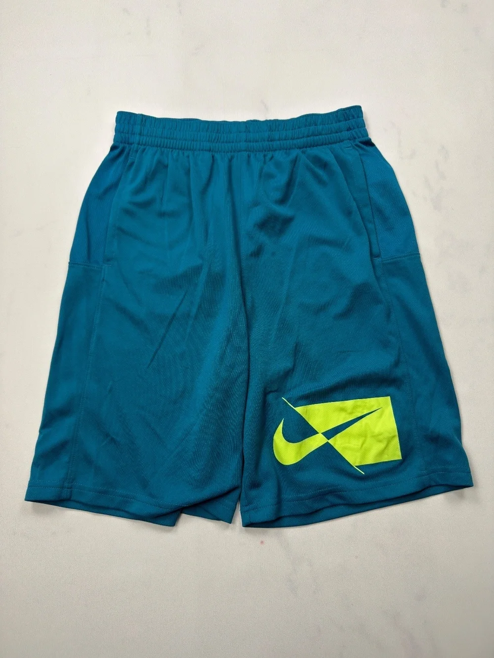 Nike Athletic Shorts Blue Streetwear - Boys XL